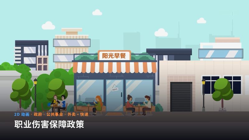 职业伤害保障政策(2D 动画)